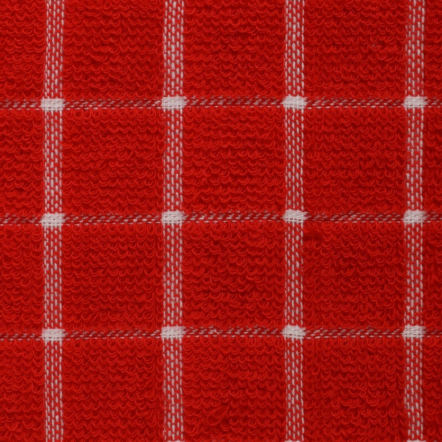 Basic Terry Collection Windowpane Dishcloth Set, 12x12, Yellow, 6 Piece