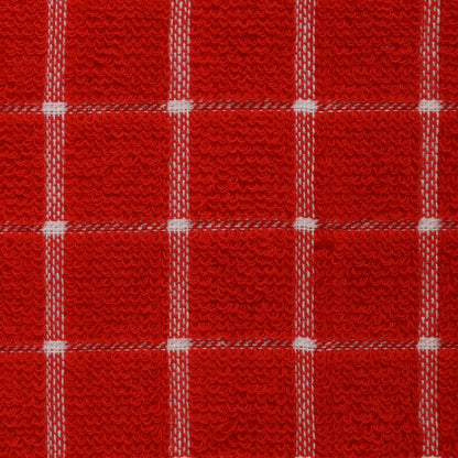 Basic Terry Collection Windowpane Dishcloth Set, 12x12, Yellow, 6 Piece