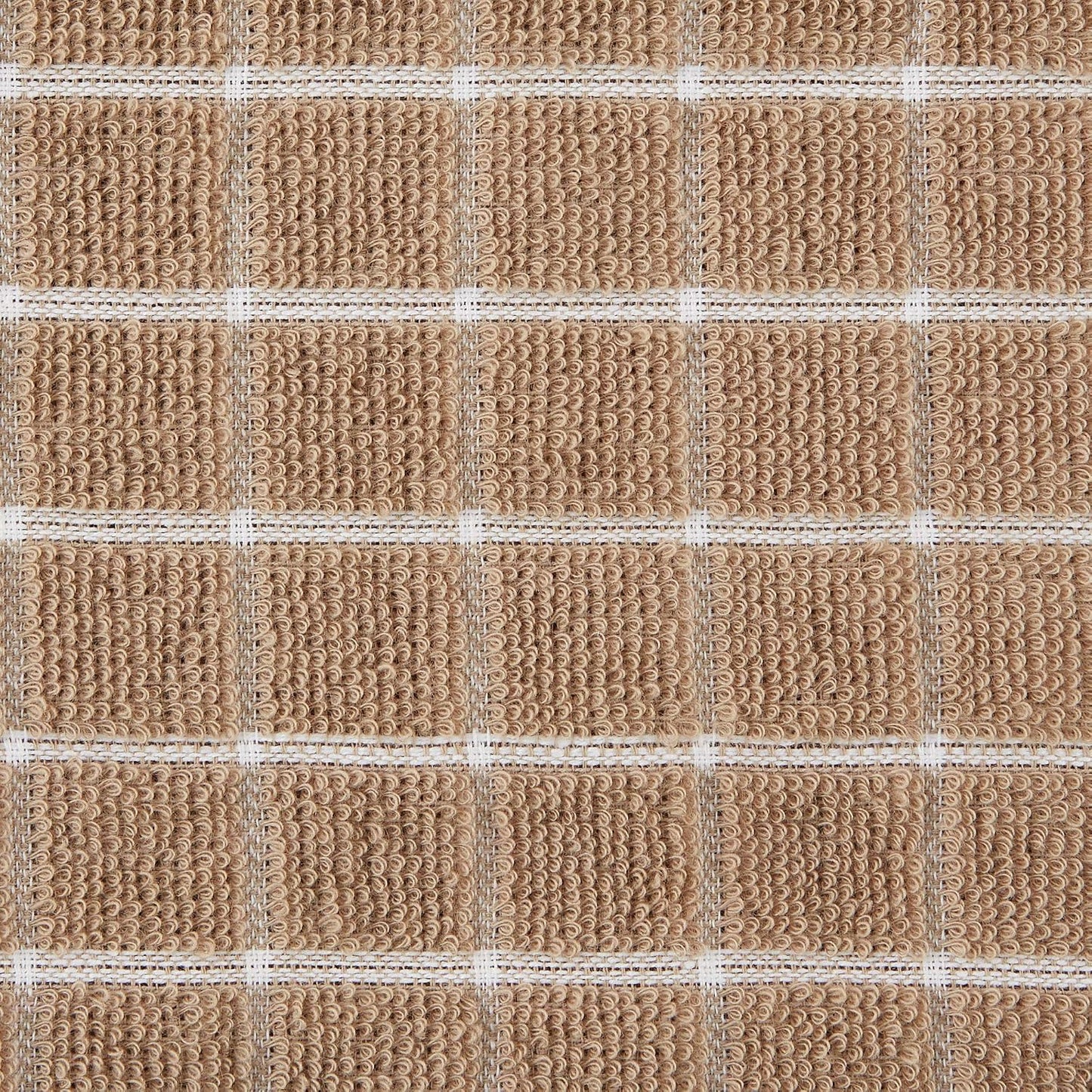 Basic Terry Collection Windowpane Dishcloth Set, 12x12, Yellow, 6 Piece