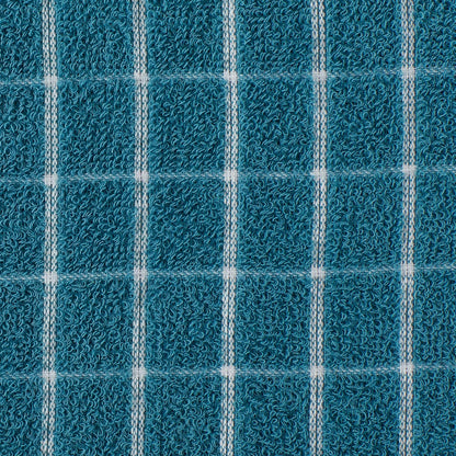 Basic Terry Collection Windowpane Dishcloth Set, 12x12, Yellow, 6 Piece