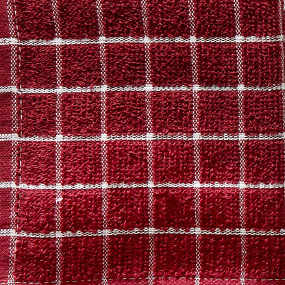 Basic Terry Collection Windowpane Dishcloth Set, 12x12, Yellow, 6 Piece