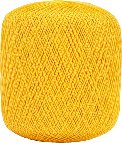 Coats Crochet Aunt Lydia's Crochet, Cotton Classic Size 10, Golden Yellow