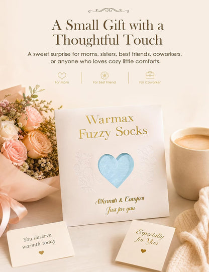 Fuzzy Socks in Envelope Gift Package, Ultra-Soft Plush Cozy Gift for Women | A thoughtful gift for women; With ultra-soft fuzzy socks; Envelope Gift Package; Ready to Gift