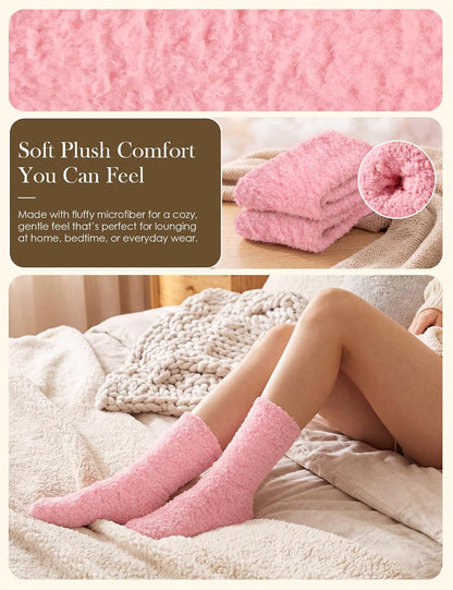 Fuzzy Socks in Envelope Gift Package, Ultra-Soft Plush Cozy Gift for Women | A thoughtful gift for women; With ultra-soft fuzzy socks; Envelope Gift Package; Ready to Gift