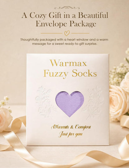 Fuzzy Socks in Envelope Gift Package, Ultra-Soft Plush Cozy Gift for Women | A thoughtful gift for women; With ultra-soft fuzzy socks; Envelope Gift Package; Ready to Gift