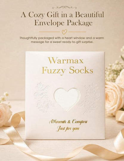 Fuzzy Socks in Envelope Gift Package, Ultra-Soft Plush Cozy Gift for Women | A thoughtful gift for women; With ultra-soft fuzzy socks; Envelope Gift Package; Ready to Gift