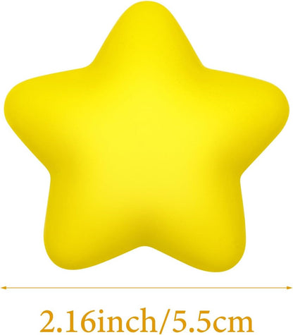 20 Packs for Star Stress Ball Bulk Mini Stress Relief Balls Small Foam Squeeze Anxious Toy for Star Squishies Balls Kids School Carnival Reward Football Party Decorations Supplies