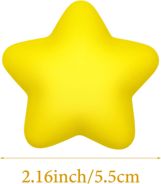 20 Packs for Star Stress Ball Bulk Mini Stress Relief Balls Small Foam Squeeze Anxious Toy for Star Squishies Balls Kids School Carnival Reward Football Party Decorations Supplies