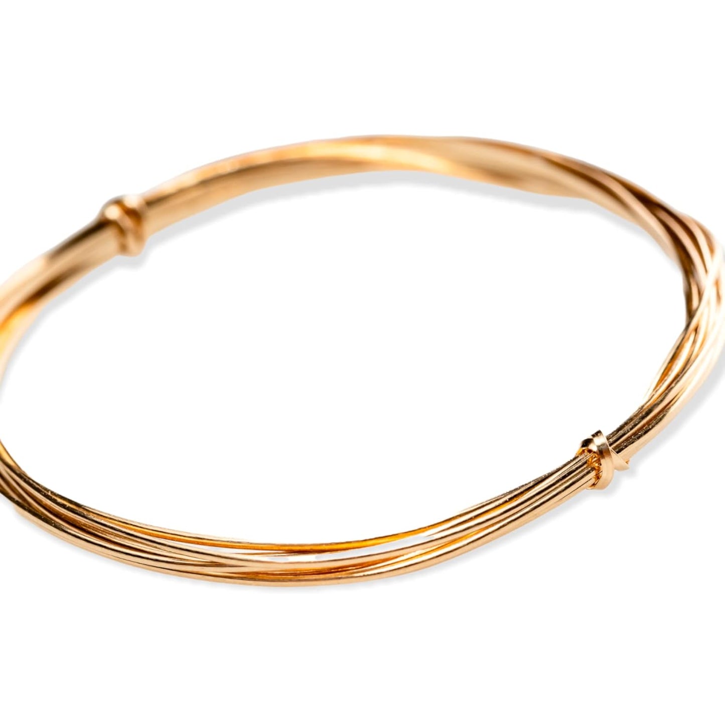 14/20 Yellow Gold Filled Wire 24 Ga Half Round, Half Hard 5FT | 14K Gold Filled Wire for Jewelry Making, Wire Wrapping, Solid 14/20 Yellow Gold Filled, High Quality Made in USA