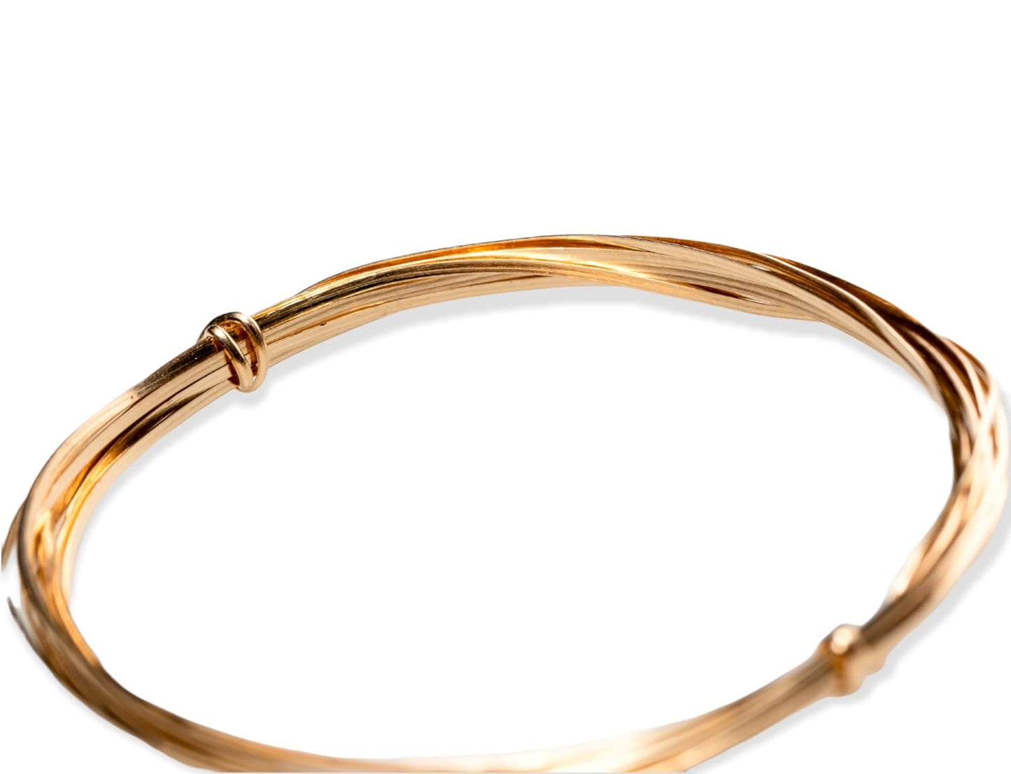 14/20 Yellow Gold Filled Wire 24 Ga Half Round, Half Hard 5FT | 14K Gold Filled Wire for Jewelry Making, Wire Wrapping, Solid 14/20 Yellow Gold Filled, High Quality Made in USA