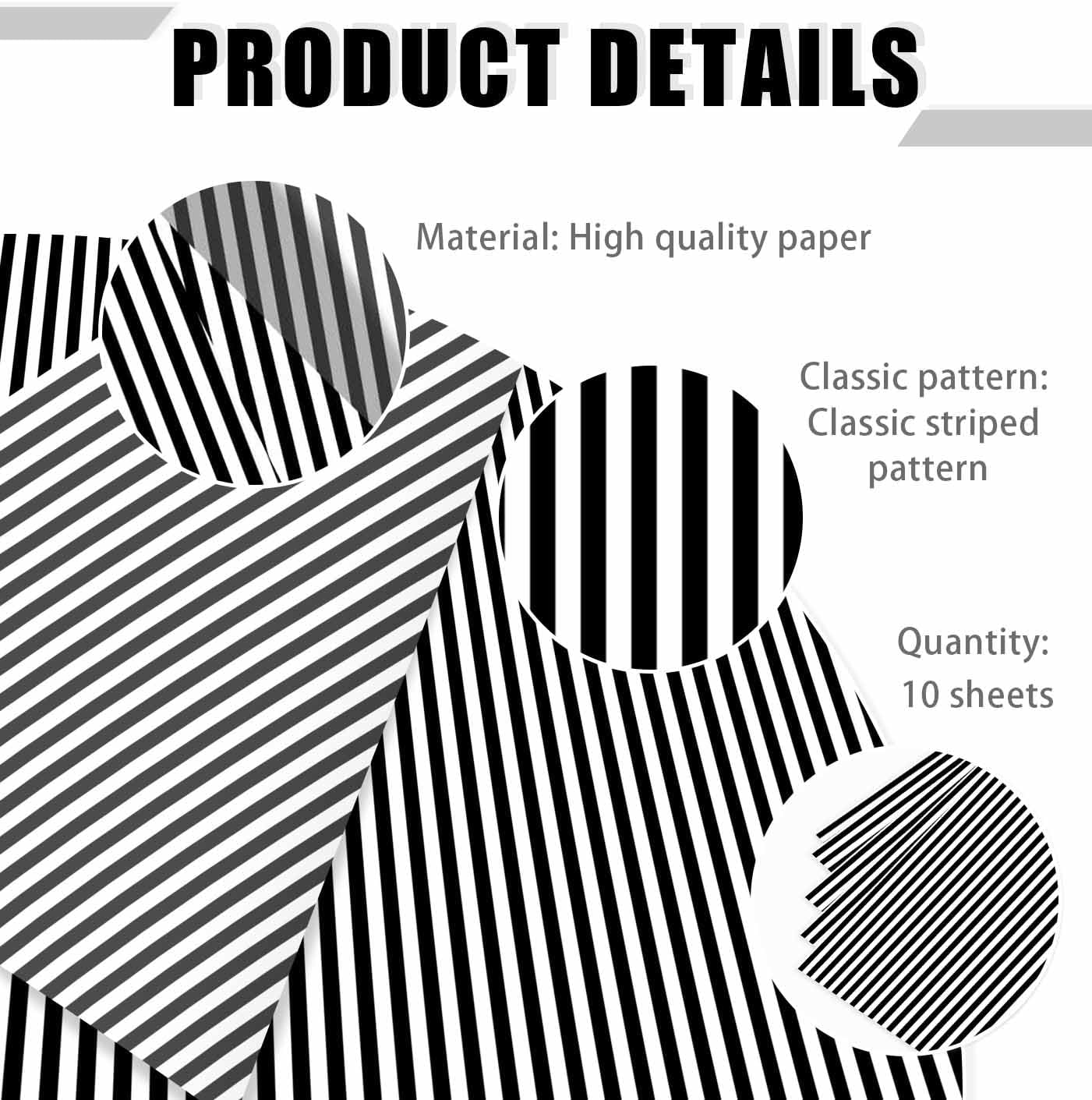 100 Sheets Yellow Striped Tissue Paper 14 x 20 Inches Yellow and White Striped Gift Wrapping Tissue Paper for Gift Bags Wedding Birthday Party Packaging Crafts