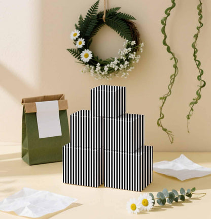 100 Sheets Yellow Striped Tissue Paper 14 x 20 Inches Yellow and White Striped Gift Wrapping Tissue Paper for Gift Bags Wedding Birthday Party Packaging Crafts