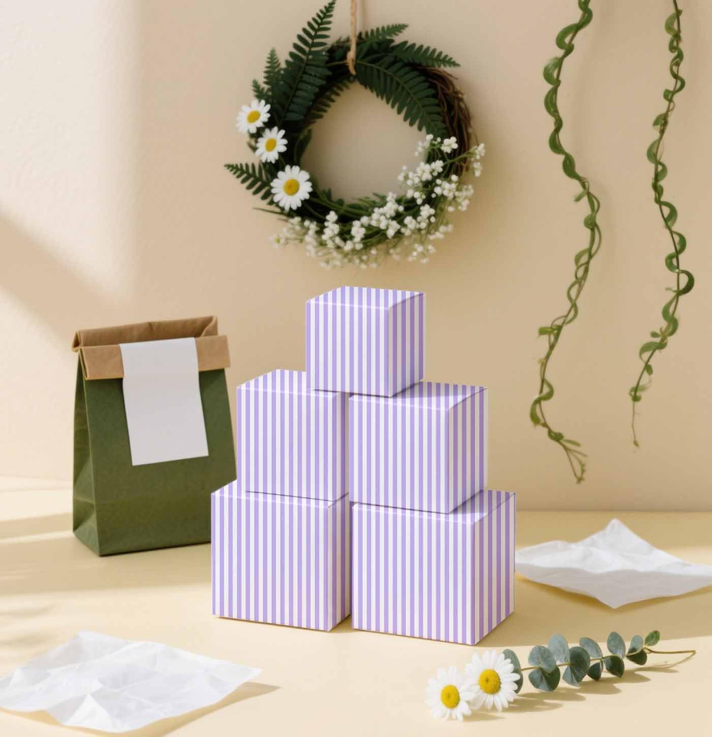 100 Sheets Yellow Striped Tissue Paper 14 x 20 Inches Yellow and White Striped Gift Wrapping Tissue Paper for Gift Bags Wedding Birthday Party Packaging Crafts