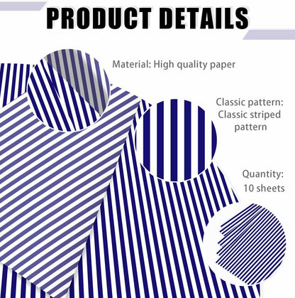 100 Sheets Yellow Striped Tissue Paper 14 x 20 Inches Yellow and White Striped Gift Wrapping Tissue Paper for Gift Bags Wedding Birthday Party Packaging Crafts