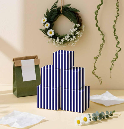 100 Sheets Yellow Striped Tissue Paper 14 x 20 Inches Yellow and White Striped Gift Wrapping Tissue Paper for Gift Bags Wedding Birthday Party Packaging Crafts