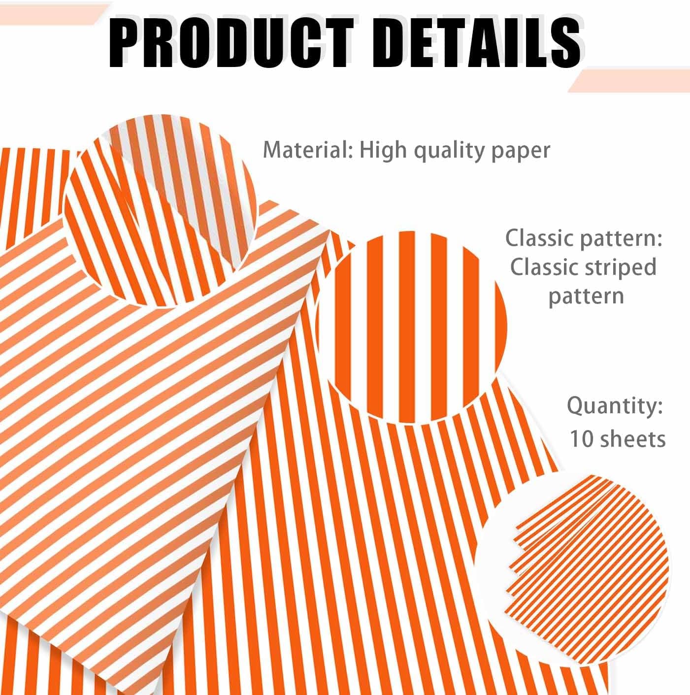 100 Sheets Yellow Striped Tissue Paper 14 x 20 Inches Yellow and White Striped Gift Wrapping Tissue Paper for Gift Bags Wedding Birthday Party Packaging Crafts