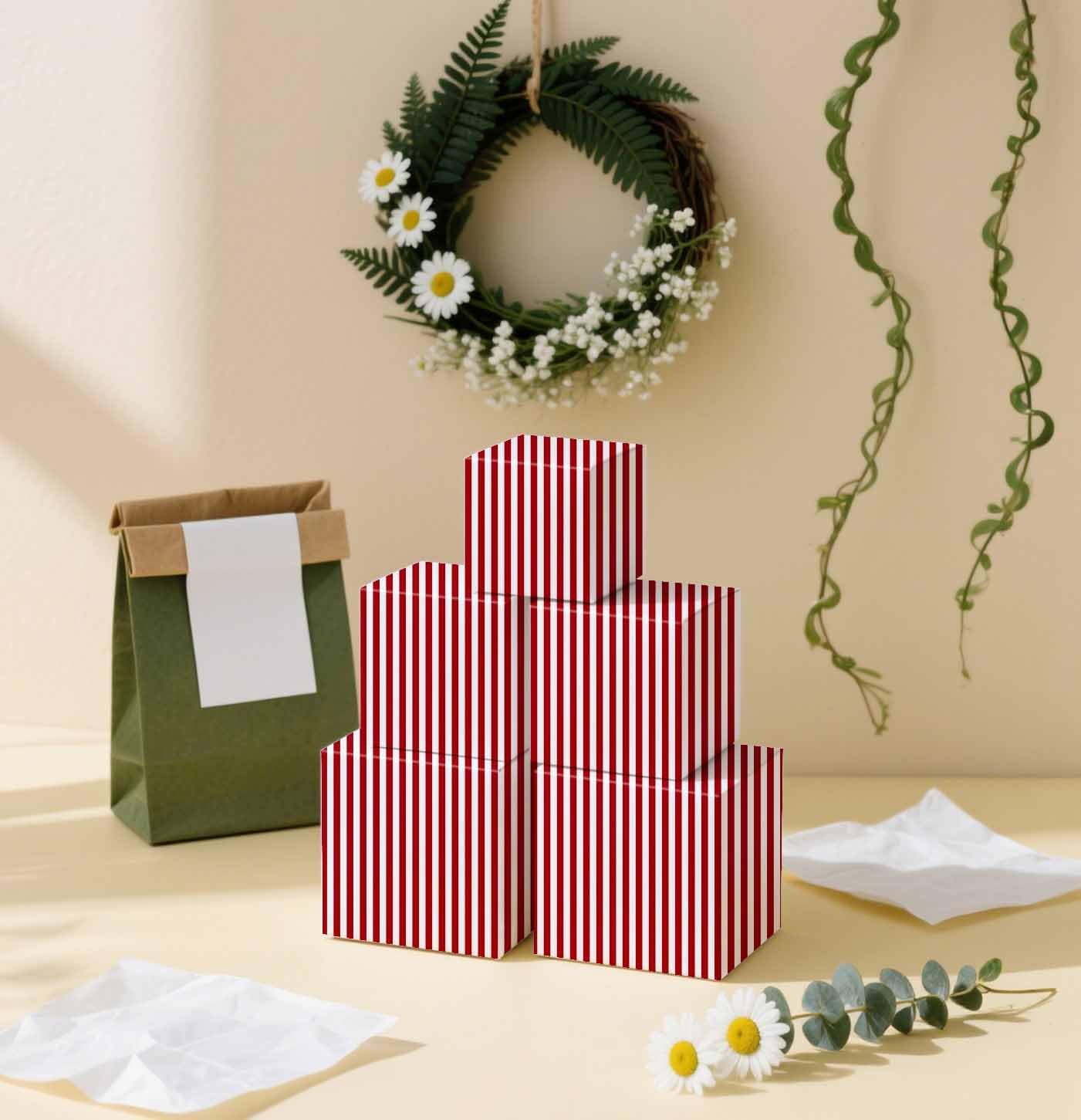 100 Sheets Yellow Striped Tissue Paper 14 x 20 Inches Yellow and White Striped Gift Wrapping Tissue Paper for Gift Bags Wedding Birthday Party Packaging Crafts