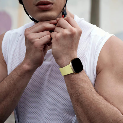 Compatible with Fitbit Sense & Versa Bands for Women, Soft Replacement Sport Strap Band for Versa 3/4 & Sense 2 Smart Watch