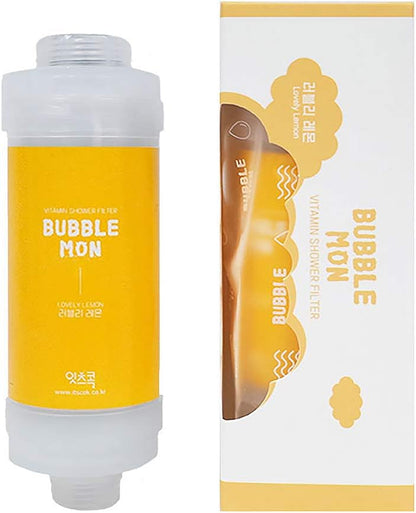 BUBBLEMON Vitamin Shower Filter (Lovely Lemon) Vitamin C Shower Filter Skin Moisturizing Skin Dry Protection Aroma Therapy Made in Korea