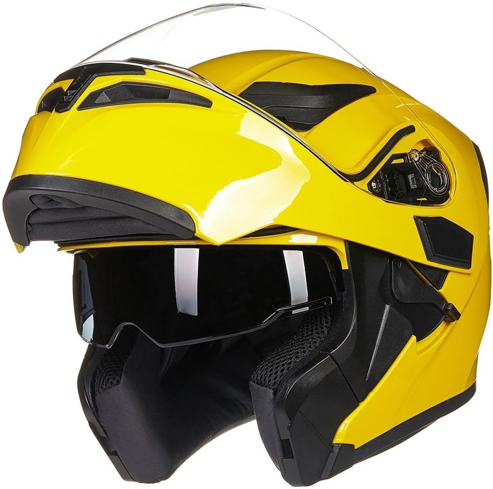 Motorcycle Dual Visor Flip up Modular Full Face Helmet DOT Model 902/902L