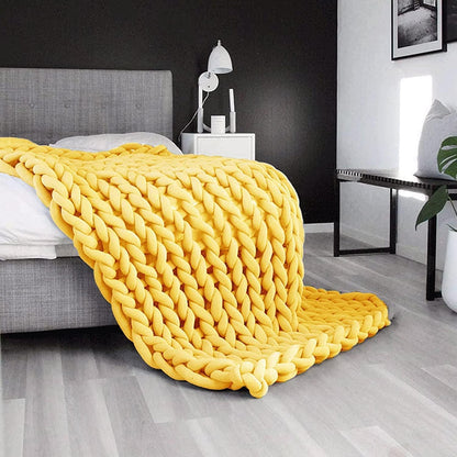 Giant Arm Knitting Chunky Yarn Yellow 0.55 lb,Super Soft Tubular Weight Jumbo Ya rn,DIY Crochet Hand Knitting Thick Yar n for Blanket,Pet-Bed, Pillow,Handbag