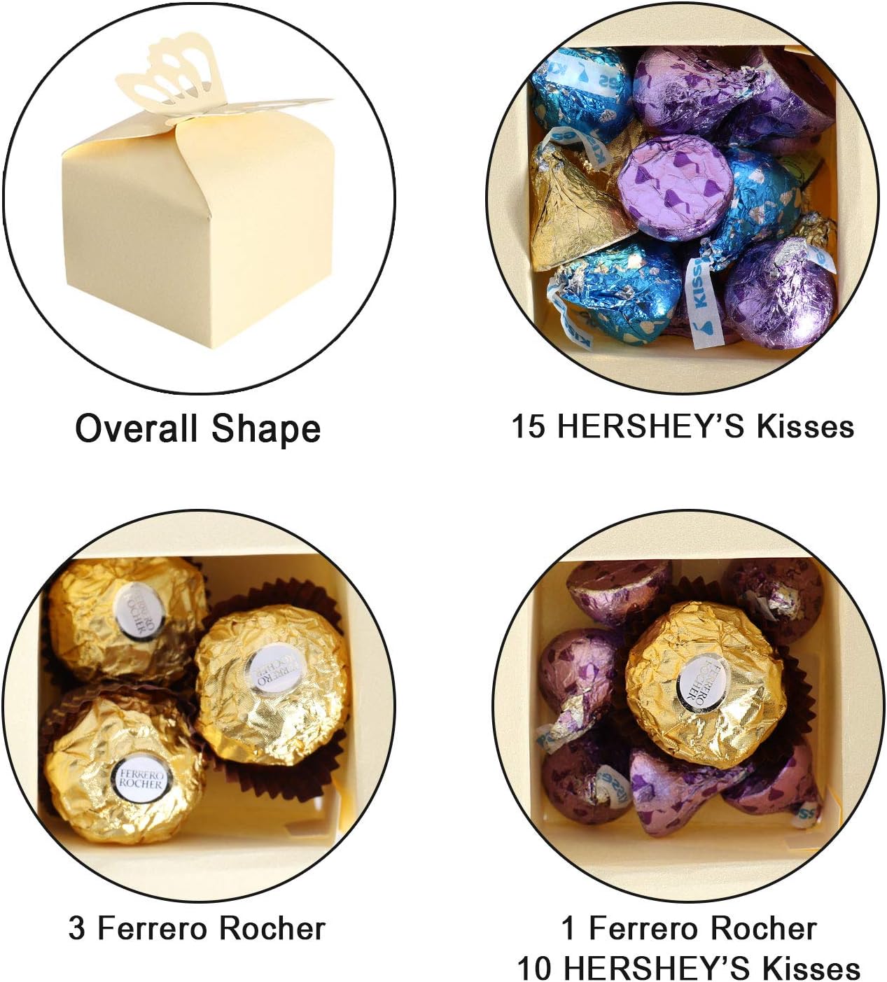 50pcs Yellow Butterfly Wedding Favor Boxes Girl Baby Shower Candy Box Decoration Party Birthday Small Gift Boxes(Yellow)