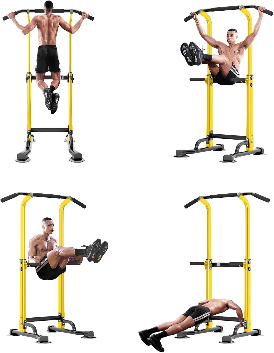 Power Tower Dip Station Pull Up Bar for Home Gym Adjustable Height Strength Training Workout Equipment,Pull Up Bar Station