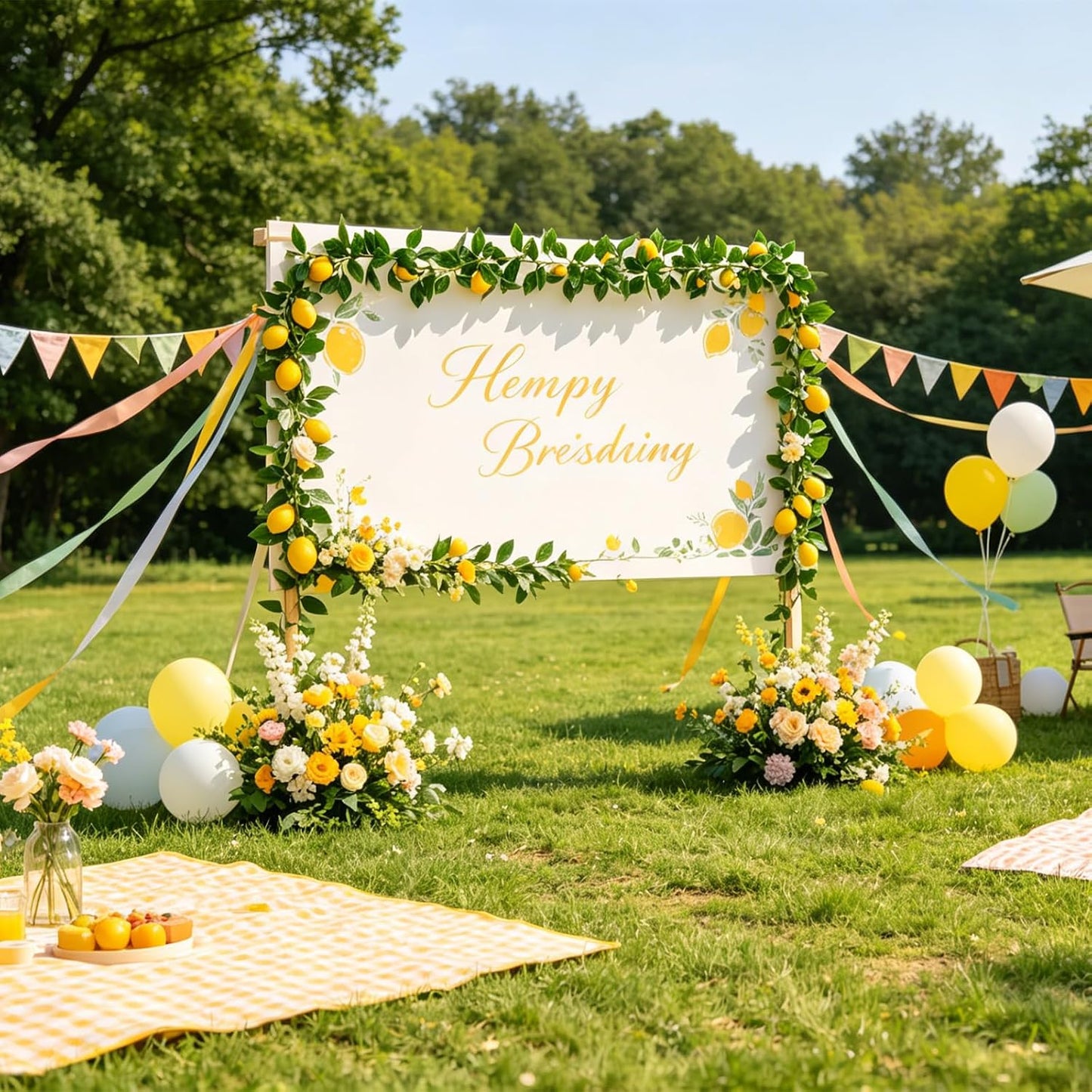 2Pcs Artificial Lemon Vine Garland with Fruits, 12FT Lifelike Yellow Lemon Vines, Faux Greenery for Wedding Home Wall Decor, Indoor Outdoor Hanging Kitchen Bathroom Party DIY
