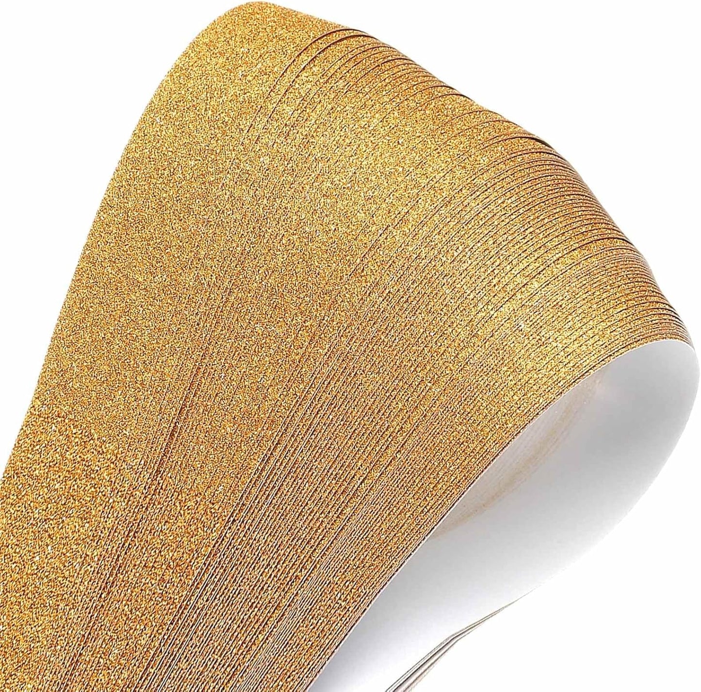 200 Sheets Origami Paper Glitter Stars Papers Light Yellow Fold Paper for Beginner Arts Crafts Projects,0.4 x 8.7 Inch