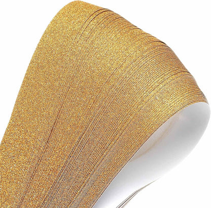 200 Sheets Origami Paper Glitter Stars Papers Light Yellow Fold Paper for Beginner Arts Crafts Projects,0.4 x 8.7 Inch