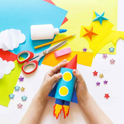 200 Sheets Origami Paper Glitter Stars Papers Light Yellow Fold Paper for Beginner Arts Crafts Projects,0.4 x 8.7 Inch