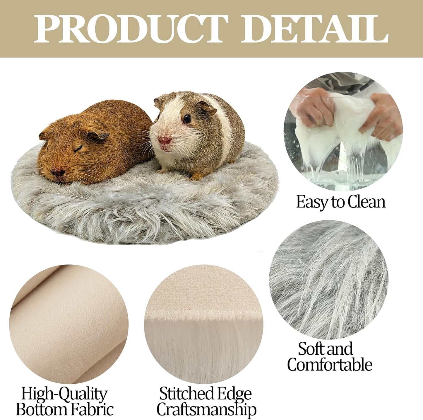 4PCS Guinea Pig Fleece Cage Bedding Mats Pads for Hamster Chinchilla | Washable,Guinea Pig Fleece Cage Liners,for Chinchilla Rat Hamster Sugar Glider Ferret,Guinea Pig Stuff