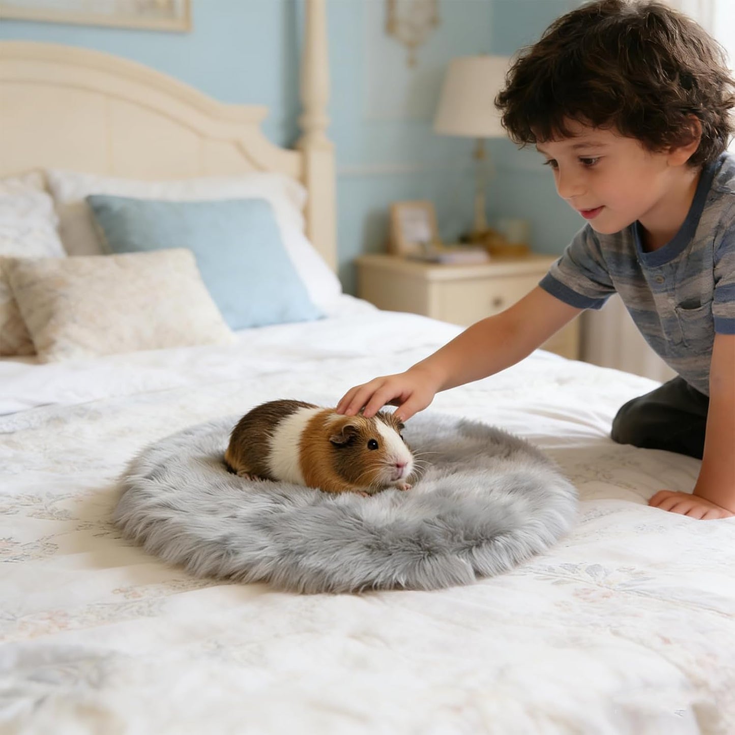 4PCS Guinea Pig Fleece Cage Bedding Mats Pads for Hamster Chinchilla | Washable,Guinea Pig Fleece Cage Liners,for Chinchilla Rat Hamster Sugar Glider Ferret,Guinea Pig Stuff