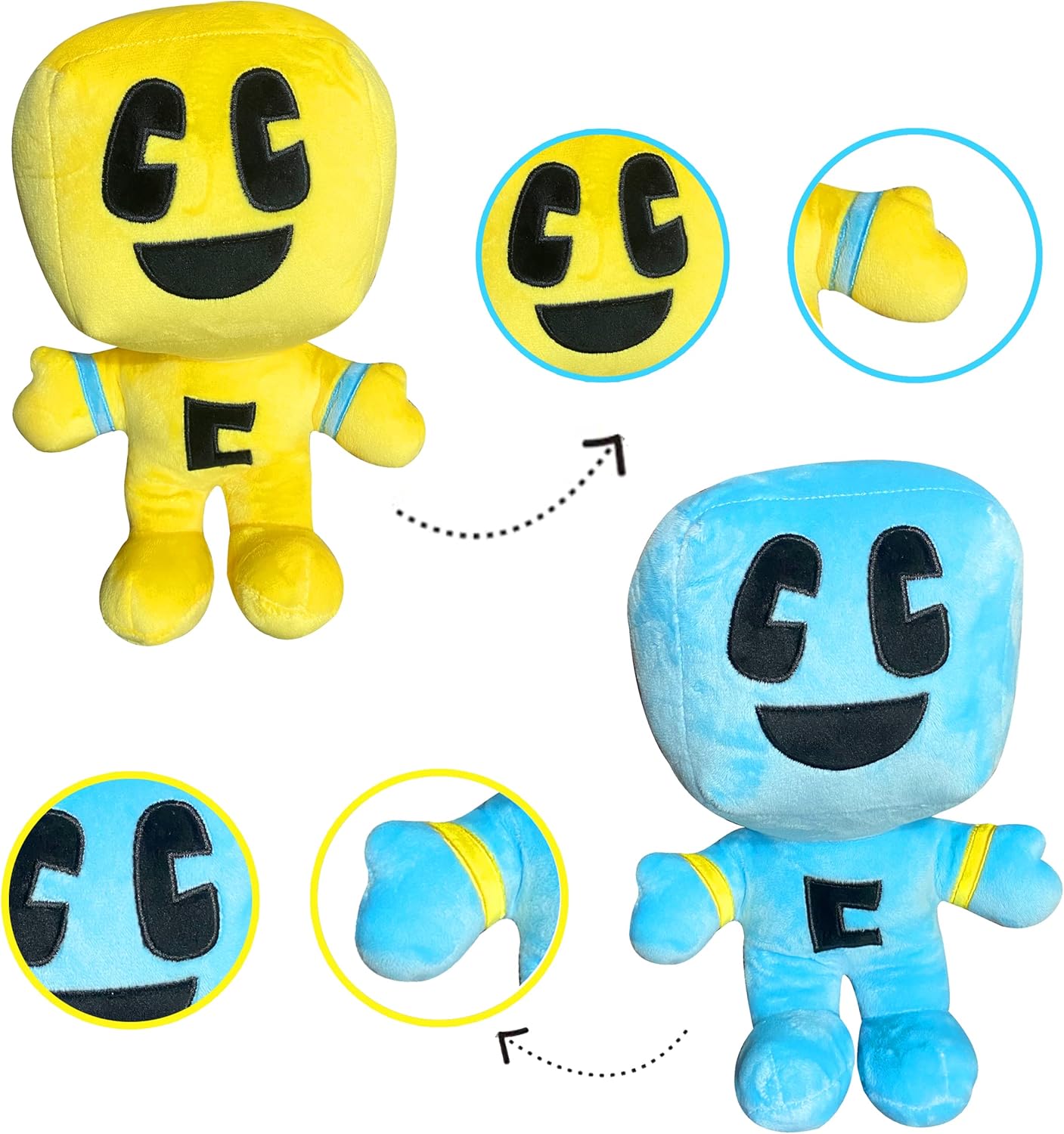 (2025 New Plush Toys, Plush Filler, Plush Doll Soft Plush Toy Cute Pillow, Best Gift for Children (Blue+Yellow)