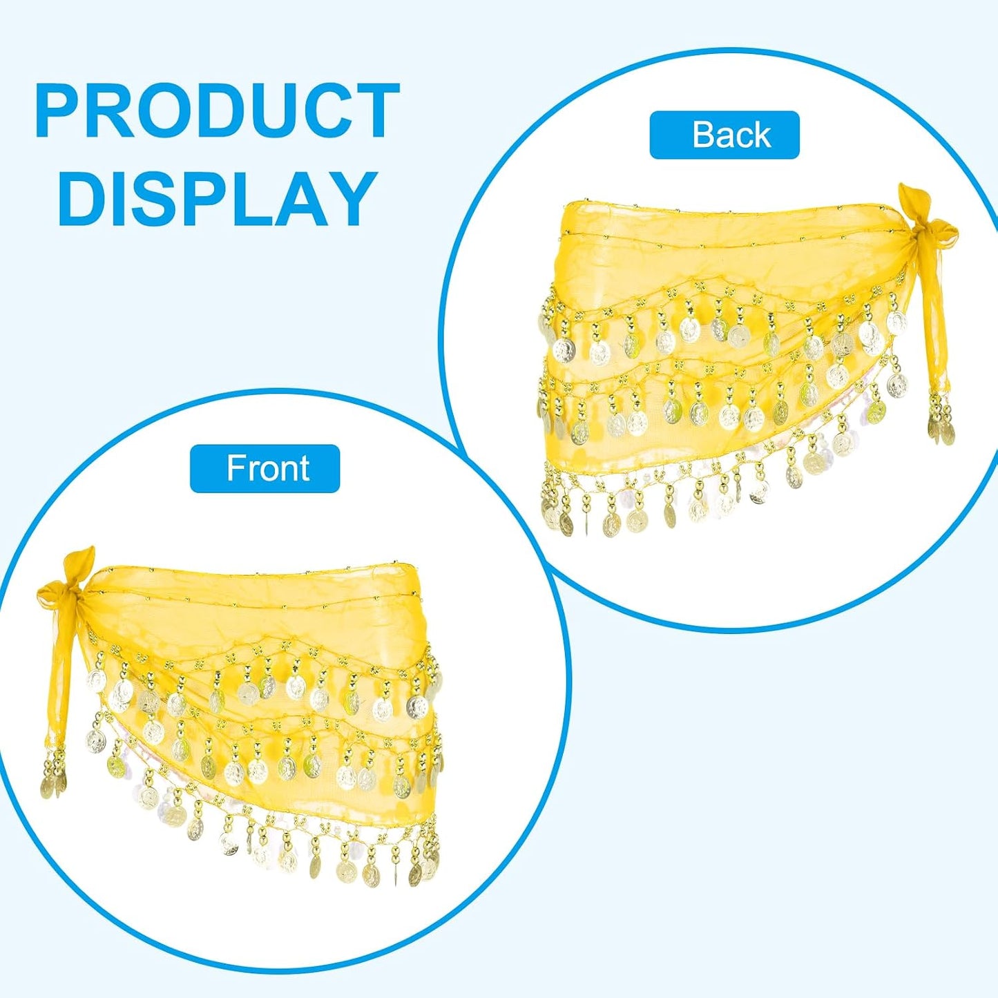 Belly Dance Hip Scarf Sequins Wrap