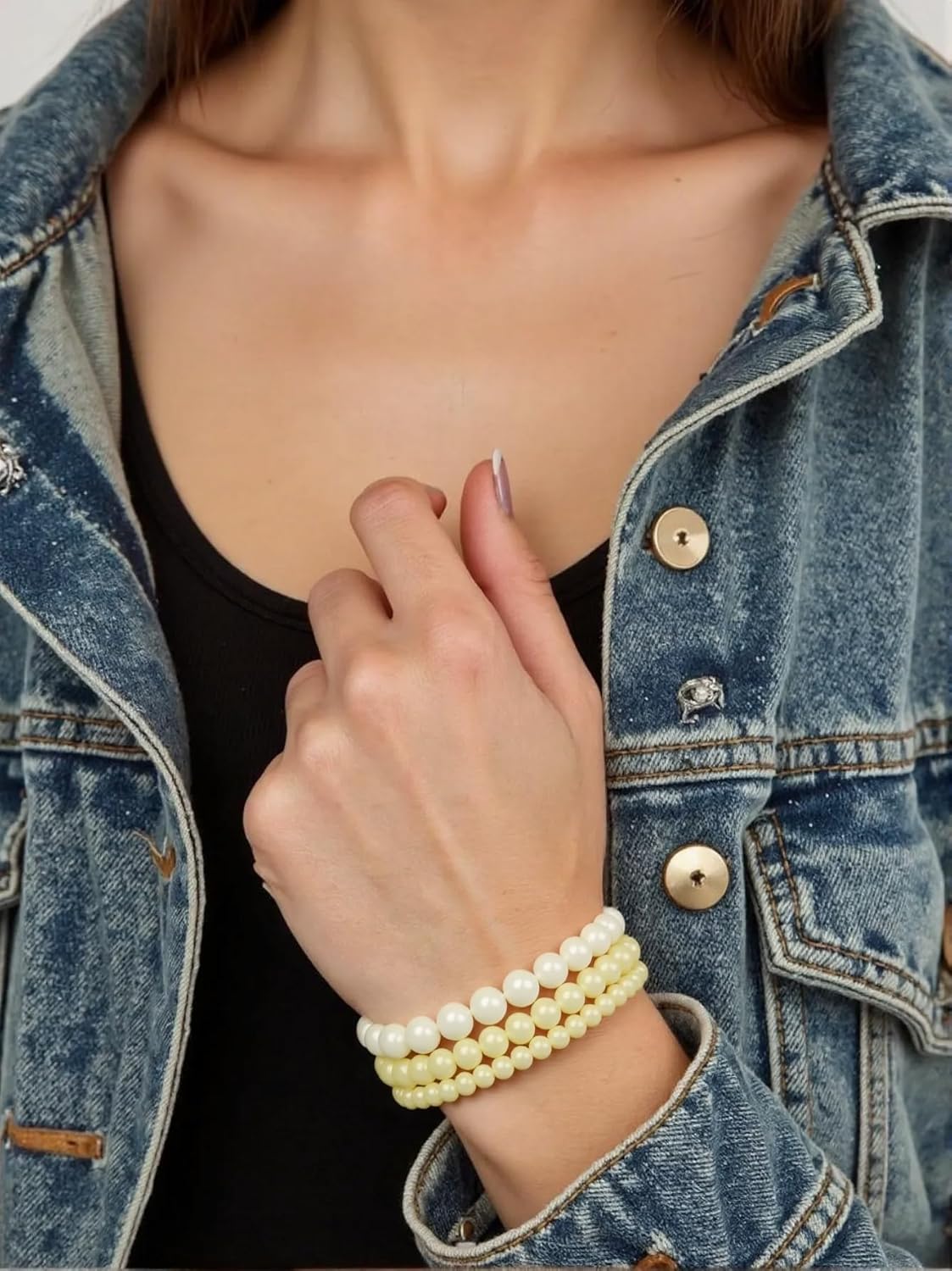60pcs Yellow Lemon Jade Round Smooth Stone Beads for Bracelet Making ，6mm Natural Gemstone Beads for Jewelry Making DIY Necklace Earring