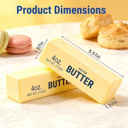 2pcs Butter Squishy Slow Rising Stress Relief Toy Squeeze Toy Squishies Soft & Stretchy Fidget Toys for Anxiety Relief Party Favors with Smile Face