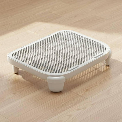 Cat Litter Tray Cat Litter Mat Step Litter Collector with Built in Paw Cleaning Grate Polypropylene Anti Tracking Suitable for Living Rooms Laundry Areas pet Boarding, Yellow, High Leg