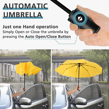 40/42/46/50inch UPF 50+ Sun Umbrella UV Protection UV Umbrellas | for Sun Protection Compact Umbrella Travel Size Umbrellas for Rain Waterproof And Wind Resistant Auto Open Close