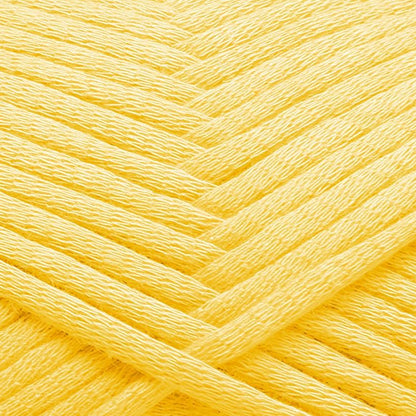 Soft Yarn for Crocheting – Crochet & Knitting Yarn, Beginner Yarn with Easy-to-See Stitches, 250 Yds Amigurumi Yarn, Cotton-Nylon Blend Tshirt Yarn for Crocheting, Worsted Weight Yarn 4, Bright Yellow