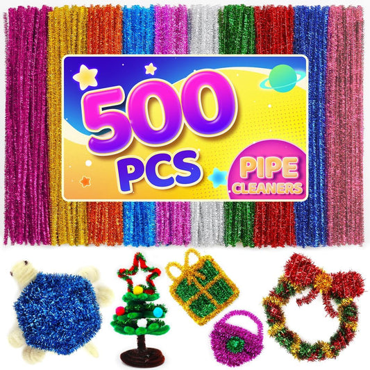 200pcs Pipe Cleaners, Yellow Pipe Cleaners Craft Supplies,Chenille Stems for DIY Arts Crafts Project(Yellow)