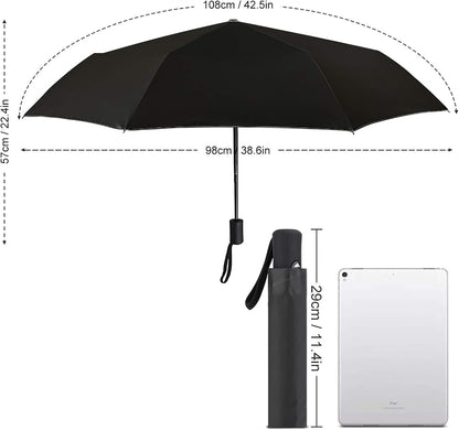 Yellow Pineapple Portable Travel Umbrella Compact Folding Auto Folding Umbrellas Fits Backpack Car