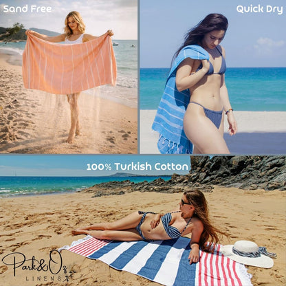 Turkish Beach Towel – Oversized 100% Cotton, Quick-Dry, Absorbent, Sand-Free Blanket 72x40 – XL, Lightweight Pool Towel for Adults, Women, Men – Sand Resistant & Perfect Travel (Yellow)