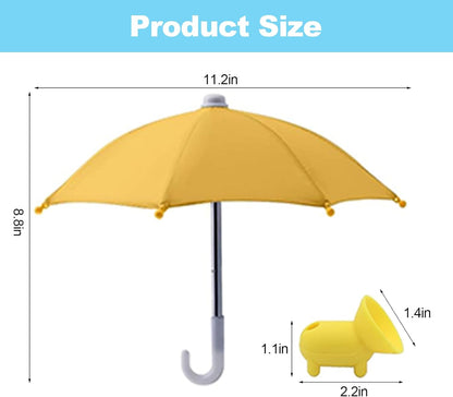 Phone Umbrella for Sun - Universal Adjustable Cute Stand With Piggy Suction Cup, Outdoor Anti-reflective Glare Blocking Cell Phone Sun Shade