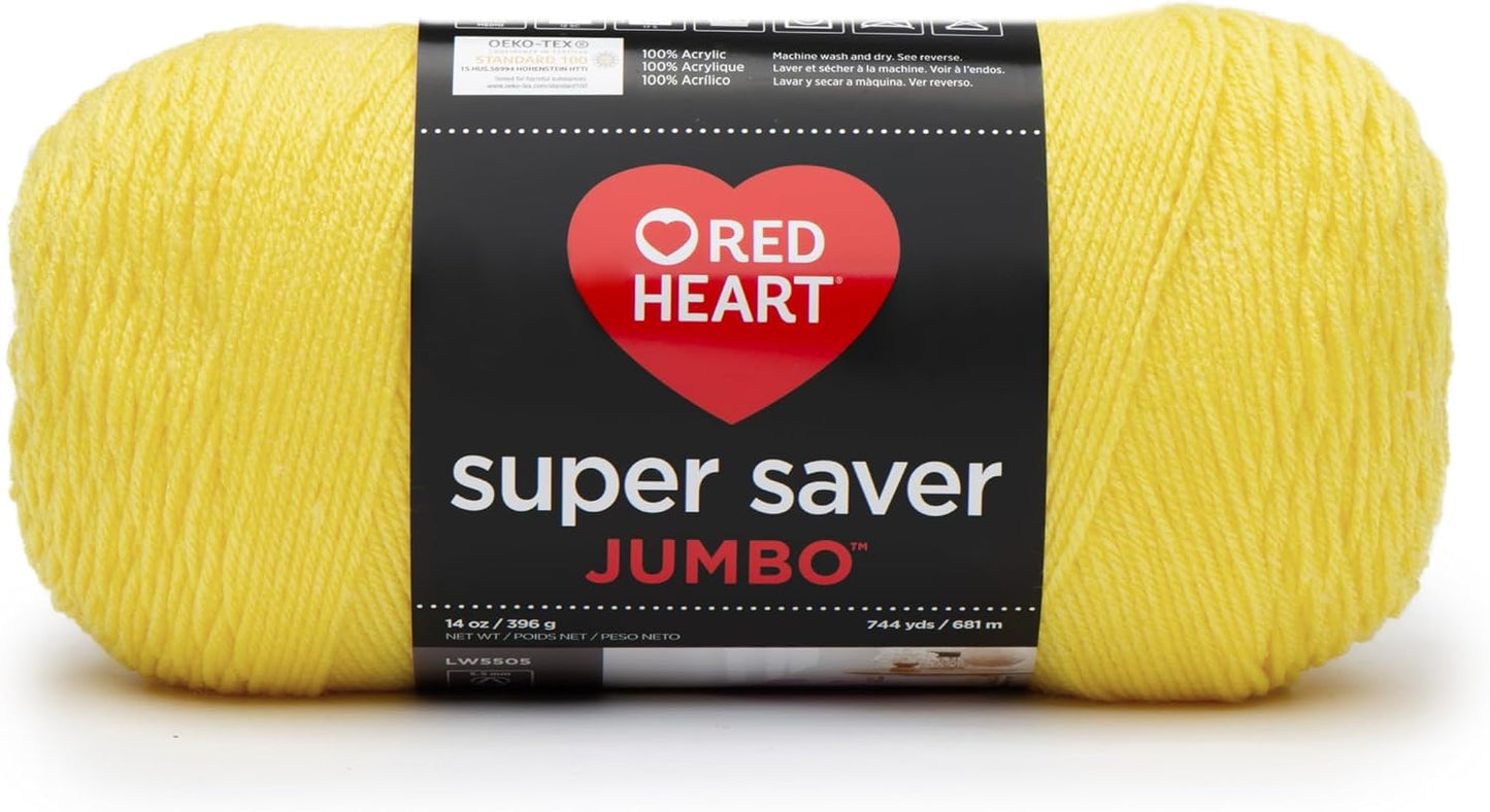 Super Saver Jumbo Yarn, Bright Yellow