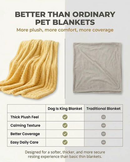 Emotional Support Blanket Yellow, Calming Dog Blanket, Security Blanket, Designed for Kennel, Indoors Sofa for Pets, Rabbit Hair Plus Comfortable and Soft(Yellow,39.37 * 59.06")