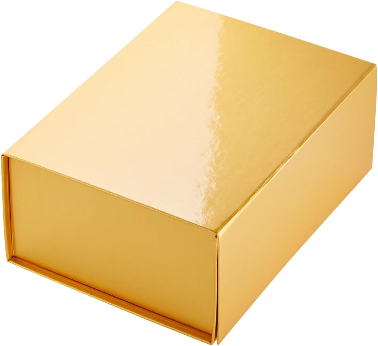 Magnetic Gold Gift Boxes with Lids - 9.5 x 7 x 4 In, Jewelry Gift Box 6 Pack, Gold - Magnetic Closure & Cardboard Construction