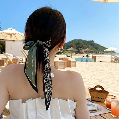 4 Pack Purse Scarf Bags for Women Handbag Scarfs Band Lightweight Skinny Hair Neck Accessories Fashion Gifts
