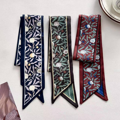 4 Pack Purse Scarf Bags for Women Handbag Scarfs Band Lightweight Skinny Hair Neck Accessories Fashion Gifts