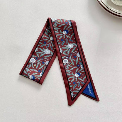 4 Pack Purse Scarf Bags for Women Handbag Scarfs Band Lightweight Skinny Hair Neck Accessories Fashion Gifts